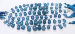 Perles de quartz bleu naturel AAA, forme goutte d'eau lisse, 10x15-15x21MM, perles de quartz bleu en forme de goutte, 8 pouces, perles de quartz lisses en forme de larme - Product Image 4