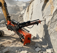 Équipement robuste de forage et de fendage hydraulique pour travaux miniers de roche, intégrant perceuse et fendeuse de roche