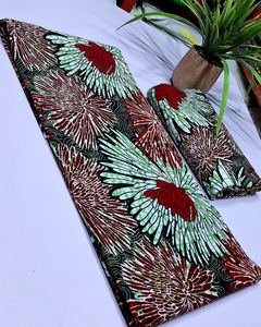 Tissu en sergé de coton imprimé wax africain de Mozambique en gros pour vêtements, chemises et robes pour garçons - Product Image 2