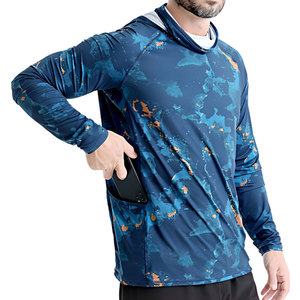Chemise de pêche à manches longues pour homme, camouflage, avec capuche, protection anti-UV UPF 50, pull-over - Product Image 2