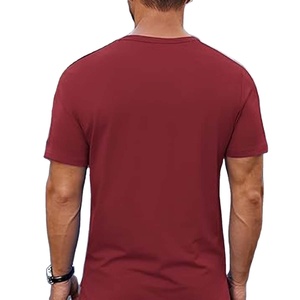 เสื้อยืดคอตตอนพิมพ์ลายด้านหน้าและด้านหลังสำหรับผู้ชาย เสื้อยืดคอกลมผ้าฝ้าย เสื้อยืดโลโก้แบบกำหนดเอง เสื้อยืดสั่งทำ - Product Image 5