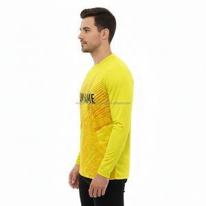 Camiseta de Manga Larga Lisa de Algodón 100% Personalizada de Moda Primavera para Hombre de Alta Calidad - Product Image 6