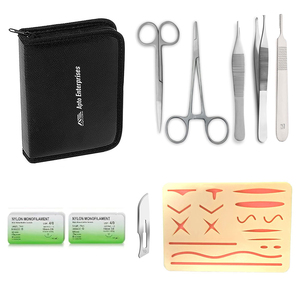 Silicone <b>Suture</b> Pads Professional <b>Suture</b> Tool Training <b>Kit</b> Medic Instrument New Complete <b>Suture</b> Practice <b>Kit</b> with Arch-Shaped - Product Image 5