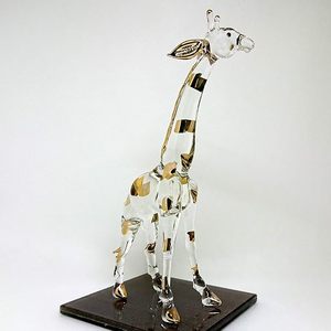 Décoration en verre soufflé à la main, plusieurs couleurs, animaux en verre de Murano, vente en gros, animaux en verre, girafe, art animalier, mini-monde en verre, Rajasthan - Product Image 4