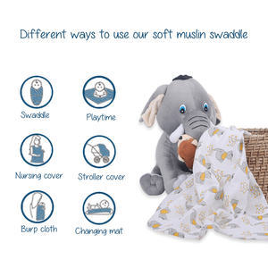 Polka Tots Jumbo jr. & Emmaillotements imprimés à pois (lot de 2) - Product Image 5