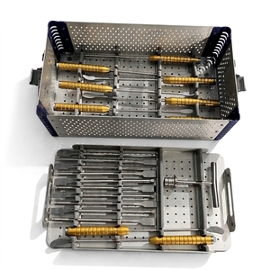 Juego de Instrumentos SHAVETTE RAZORS & CO ENT de Acero Inoxidable, Capacidad de 250 ml, 10 Piezas, Certificado ISO/CE, Esterilizable y Reutilizable - Product Image 1