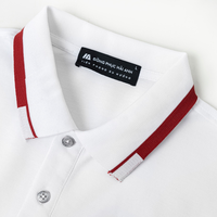 Polo en coton 100% à deux tons pour hommes, t-shirt à manches courtes de haute qualité, polo brodé personnalisé