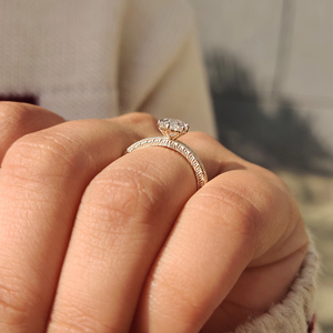 Anillo Marquise Holandés de Alta Calidad con Engaste Milgrain, Joyería Nupcial de Laboratorio, Proveedor Mayorista en Línea, Chapado en Oro - Product Image 4