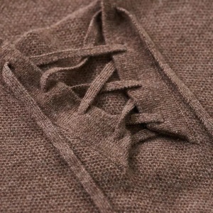 Sudadera con capucha deportiva para mujer, Jersey de punto de Cachemira y lana suave, informal, a la moda - Product Image 3