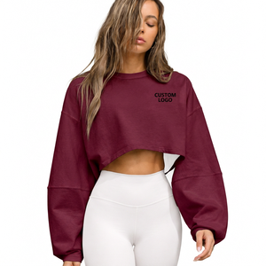 Trendy <b>Women</b> Acid Wash Hoodie Sweatpants Set Custom Print Vintage Cropped <b>Zip</b> <b>Up</b> <b>Jacket</b> Streetwear - Product Image 1