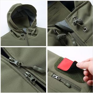 Veste d'hiver en polaire souple pour homme, imperméable, logo personnalisé, nouvelle collection, vente en gros, 2022 - Product Image 2