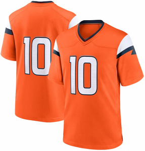 Custom Royal Blue American Football Jersey V Neck Team Uniform OEM Private <b>Label</b> Custom <b>Name</b> Number Sublimation Wholesale - Product Image 4