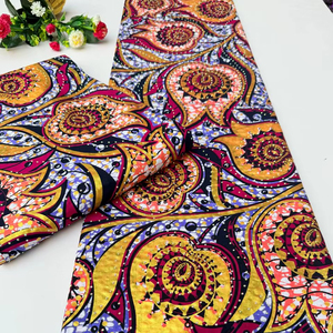 Nigerian Style African Wax Print 100% Cotton <b>Fabric</b> Vibrant Pattern for Fashion Market South Africa - Product Image 1