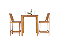 Vente en gros de meubles de bar de jardin modernes et d'extérieur ensemble table haute et chaise de bar en bois d'acacia pour bar à la maison