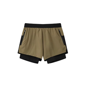 Men's High Street Double <b>Layer</b> Breathable Eco-Friendly Polyester/Mesh Fitness Gym Training Sports Shorts Quick Dry Workout - Product Image 4