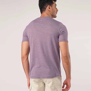 T-shirt personnalisable pour homme en coton épais à manches courtes et col rond, ultra doux avec poche, impression de votre propre design et logo - Product Image 6