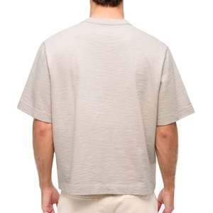 T-shirts Publicitaires Personnalisés Neufs, Coupe Ample et Oversize, en Coton Lourd 100% Coton, Tissu Tricoté Couleur Unie, Vente en Gros - Product Image 3