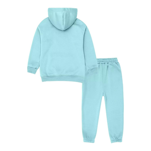 Conjuntos Deportivos para Niños con Capucha en Verde Menta, Tela de Felpa, Pantalones Deportivos Cómodos para Jugar al Aire Libre - Product Image 2