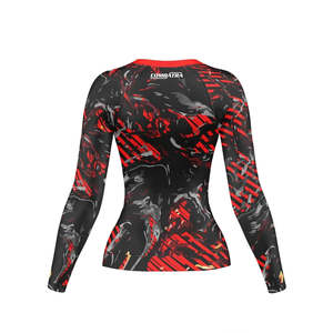 Custom Printed Anti-UV Breathable Rash Guard Direct Injection Heat-Transfer Printed MMA Rush Guard BJJ OEM Men Full <b>Sleeve</b> Quick - Product Image 2