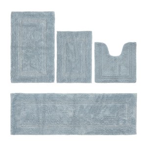 Huge Selling 100% Cotton Rectangular Machine Made with Anti-Skid Flowers Design Soft Feel Bath <b>Mats</b> for Home & Hotel Usage - Product Image 4