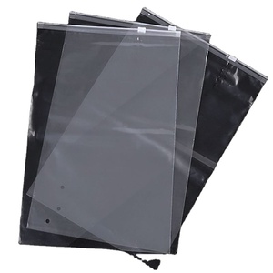Eco-Friendly Recycled Pvc Zipper Customized Ziplock Transparent Small <b>Resealable</b> Pe <b>Plastic</b> <b>Bag</b> With Slider - Product Image 1