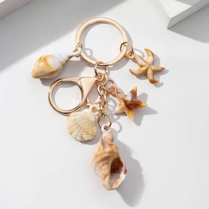 Seashell Pendant Keychain Handmade Natural Shell Accessory Beach Style <b>Ocean</b> Theme Gift - Product Image 5