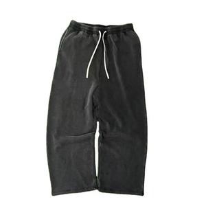 New Fashion Washed Sweat <b>Pant</b> Custom Breathable Acid Washed Trousers Plain Sweatpants Men's <b>Pants</b> Casual Wear Streetwear - Product Image 1