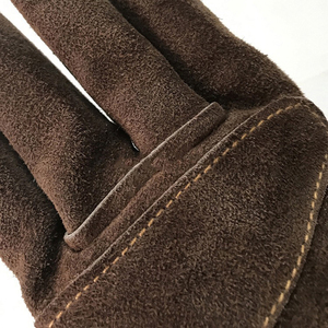 Gants de travail OEM en cuir de vachette souple et flexible, antidérapants, imperméables, résistants au feu, compatibles écran tactile, tricotés, pour barbecue et jardinage - Product Image 5