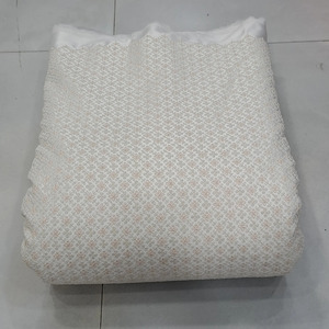 Tissu en polyester georgette respirant imprimé et brodé, écologique et de qualité supérieure, pour robes de mariée et sacs de créateur - Product Image 1