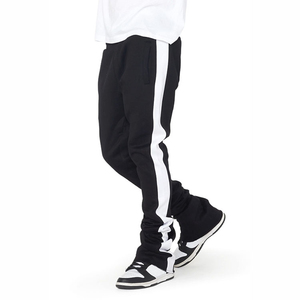 Pantalones Deportivos Holgados con Franjas Laterales para Hombre, con Logotipo Personalizado OEM, para Uso Casual al Aire Libre, Pantalones Deportivos Acampanados de Venta Caliente - Product Image 1