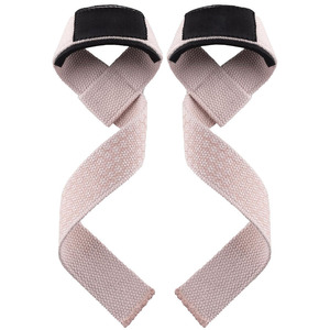 Correas de Levantamiento de Pesas de Silicona Rosa con Estampado de Algodón para Entrenamiento en Gimnasio, Muñequeras de Agarre Fuerte para Powerlifters Profesionales - Product Image 1