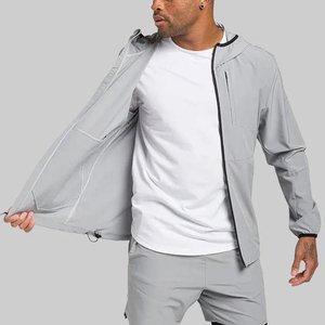 Wholesale Fitness Apparel Supplier Gym Workout Performance Track Jacket and <b>Pants</b> Low MOQ Training Wear Windbreaker 2 Piece Set - Product Image 5