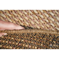 Tapis plat en jute naturelle tissé à la main RTS |   Tapis décoratif pour sol |   Approvisionnement en gros