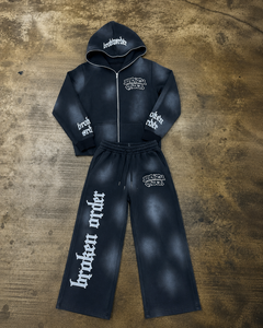 Sudadera con capucha de felpa francesa ligera personalizada para invierno, estilo urbano, teñida vintage, para adornos de pedrería. - Product Image 3