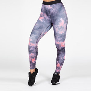 Ensemble de leggings taille haute à bretelles croisées anti-transpiration pour femmes, soutien moyen, violet rose, tenue de sport, yoga, fitness - Product Image 5