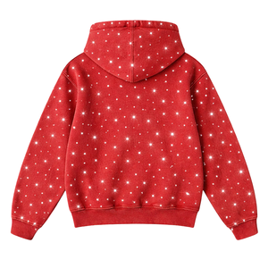 Sudadera con Capucha Unisex de Alta Calidad con Pedrería, Sudadera Personalizada, Estilo Casual Urbano, Felpa, Talla Grande, 100% Algodón, Tipo Canguro - Product Image 3