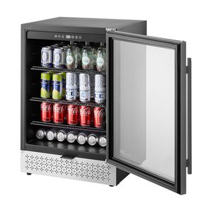 Frigorifero per Bevande da 154 Lattine, Mini Frigo Elettrico con Porta in Vetro e Ripiani Regolabili, Controllo Digitale della Temperatura - Product Image 1