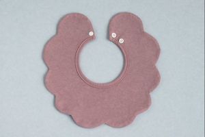 JALBEBE Bavaglino Unisex per Neonati in Morbido Cotone a Forma di Fiore, Monostrato con Bottone a Pressione, Ecologico, Antibatterico, con Bordo Ondulato - Product Image 2