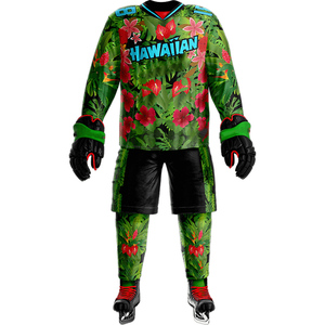 Uniforme de hockey sur glace personnalisé par sublimation, 100% polyester, vêtements de sport d'équipe, uniforme de hockey sur glace - Product Image 3