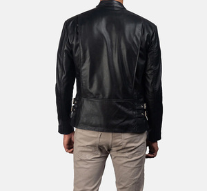 เสื้อแจ็คเก็ตผ้าฝ้ายวินเทจแบบสั่งทำ OEM/ODM สำหรับทุกเพศ คอตั้ง สไตล์ไฮสตรีท โลโก้ด้านหน้า กันน้ำ กันลม ผ้าเดนิม สไตล์มอเตอร์ไซค์ - Product Image 5