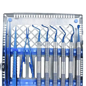 Kit de micro-chirurgie orale de qualité supérieure, instruments de restauration parodontale et composite en titane bleu, kit chirurgical dentaire CE ISO - Product Image 5