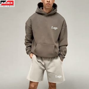Conjunto de Sudadera con Capucha y Pantalones Cortos para Hombre, Ropa Deportiva Premium, Atuendo para Entrenamiento en Gimnasio, Tela Transpirable, Estilo Casual, Conjunto con Logotipo Personalizado - Product Image 1