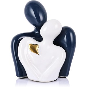 Sculpture de couple minimaliste contemporaine en bois de Sheesham artisanal - Écologique et durable pour l'art et la décoration intérieure - Product Image 4