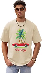 เสื้อยืดผู้ชายลายกราฟิก ลำลอง พิมพ์ลาย คอกลม แขนสั้น ผ้าฝ้ายนุ่ม สวมใส่สบาย เหมาะกับฤดูร้อน แฟชั่นสตรีทแวร์สุดเทรนด์ - Product Image 3