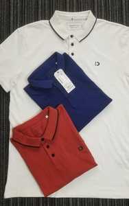 Chemise piqué pour homme, design uni et tendance, en coton premium du Bangladesh, tricotée, décontractée, élégante, à manches courtes, respirante, teinte en pièce - Product Image 2