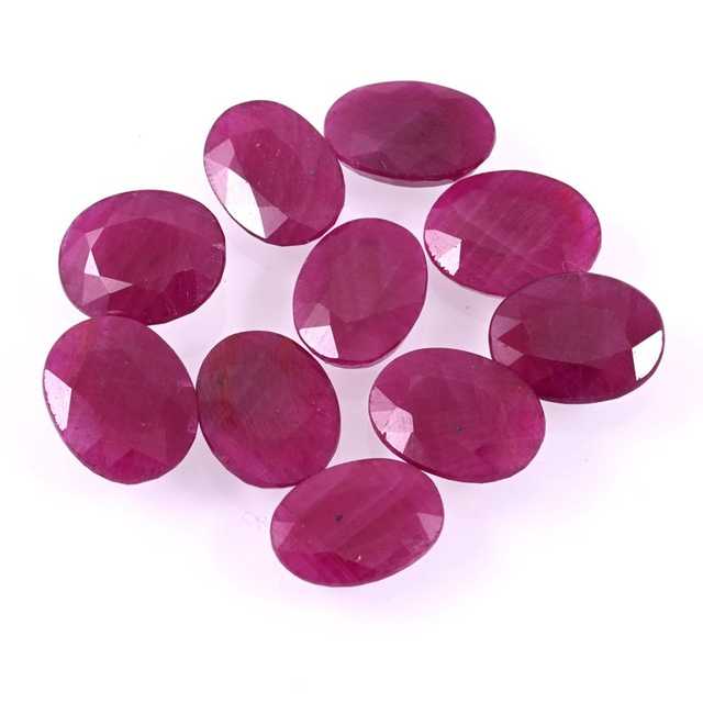 Natural Ruby Oval Faceted Gemstone Loose Stone IGI Certified 925 Sterling Silver Pink for Jewelry Making Rings Pendants Earrings