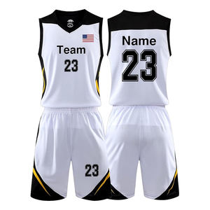 Maillot de basket-ball avec logo sublimation personnalisé pour hommes, short respirant de haute qualité, vêtements de sport en polyester BSCI, vente en gros - Product Image 1
