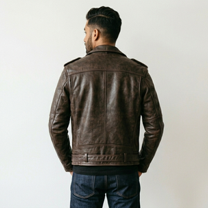 Veste en cuir pour homme en gros, cuir véritable, grandes tailles disponibles, qualité supérieure, prix abordable - Product Image 2
