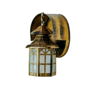 Lanterne murale extérieure vintage antique, rustique, étanche, style ferme, rétro, applique décorative pour porche, jardin, patio - Product Image 1