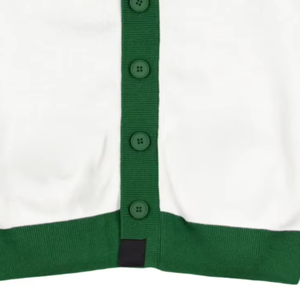 OEM Jacquard Cardigan Sweater Custom V-Neck Button <b>Jumper</b> with custom logo for Autumn winter Seasons - Product Image 3